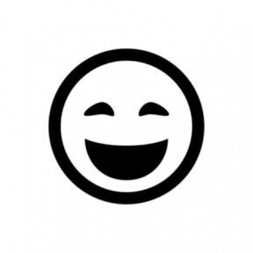 Smiling face Humour logo  